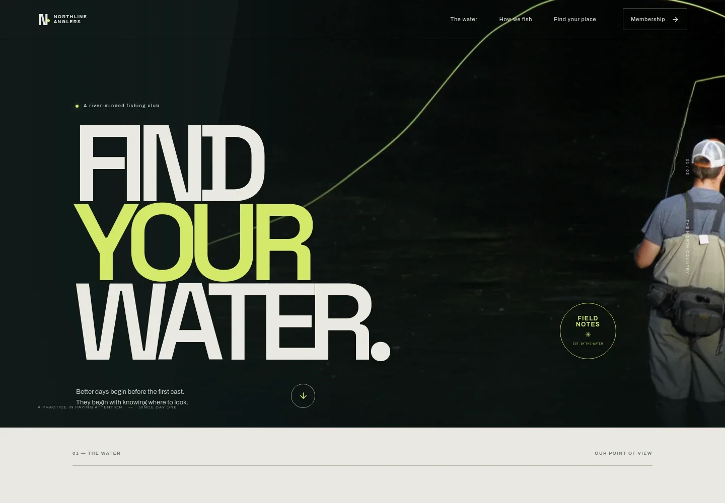 Fishing Club Website Template