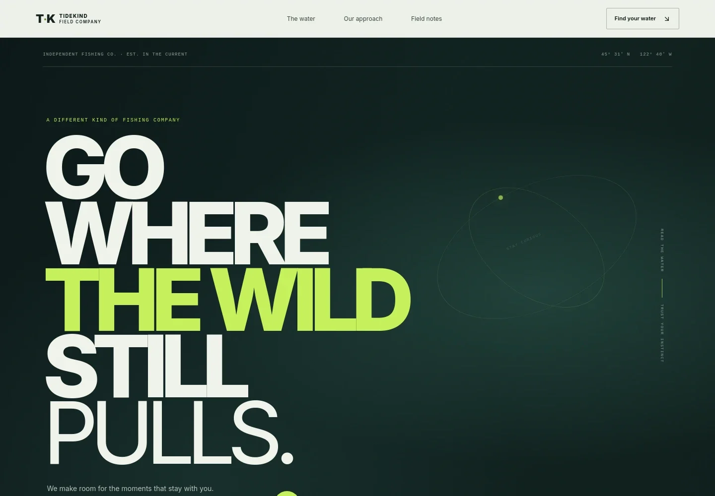 Fishing Website Template