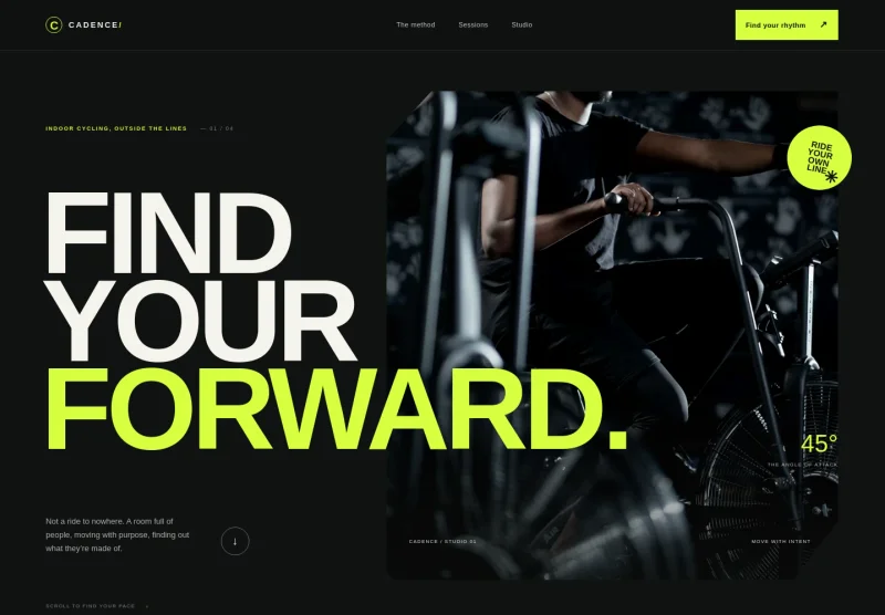 Fitness Biking Website Template