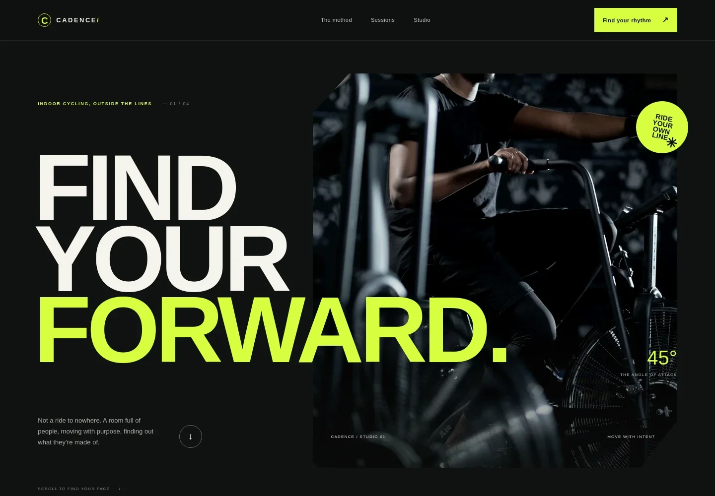 Fitness Biking Website Template