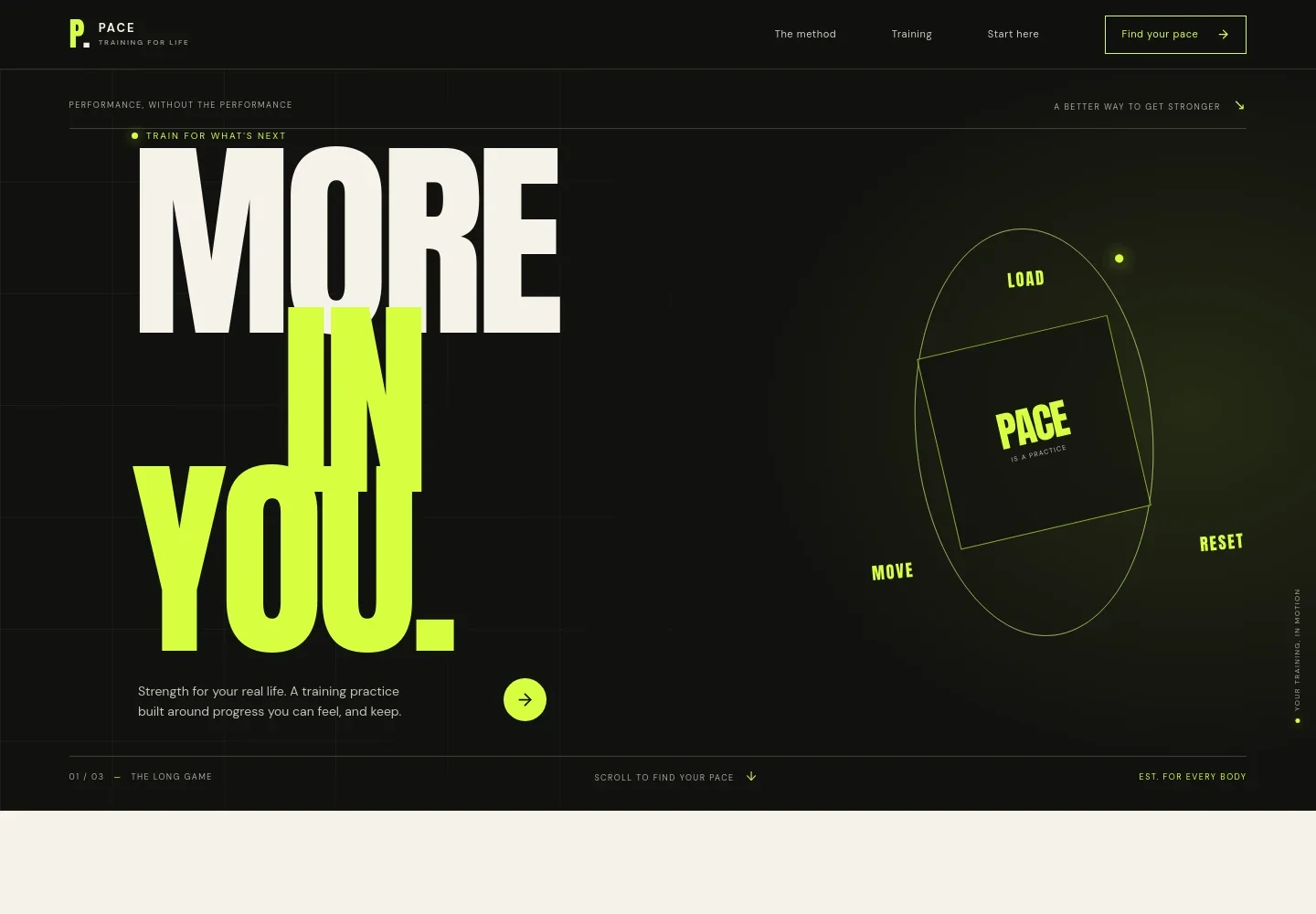 Fitness Program Website Template