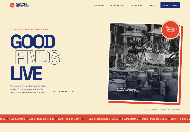 Flea Market Website Template