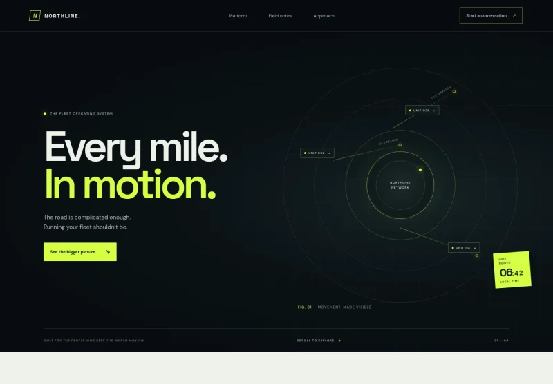 Fleet Management Website Template