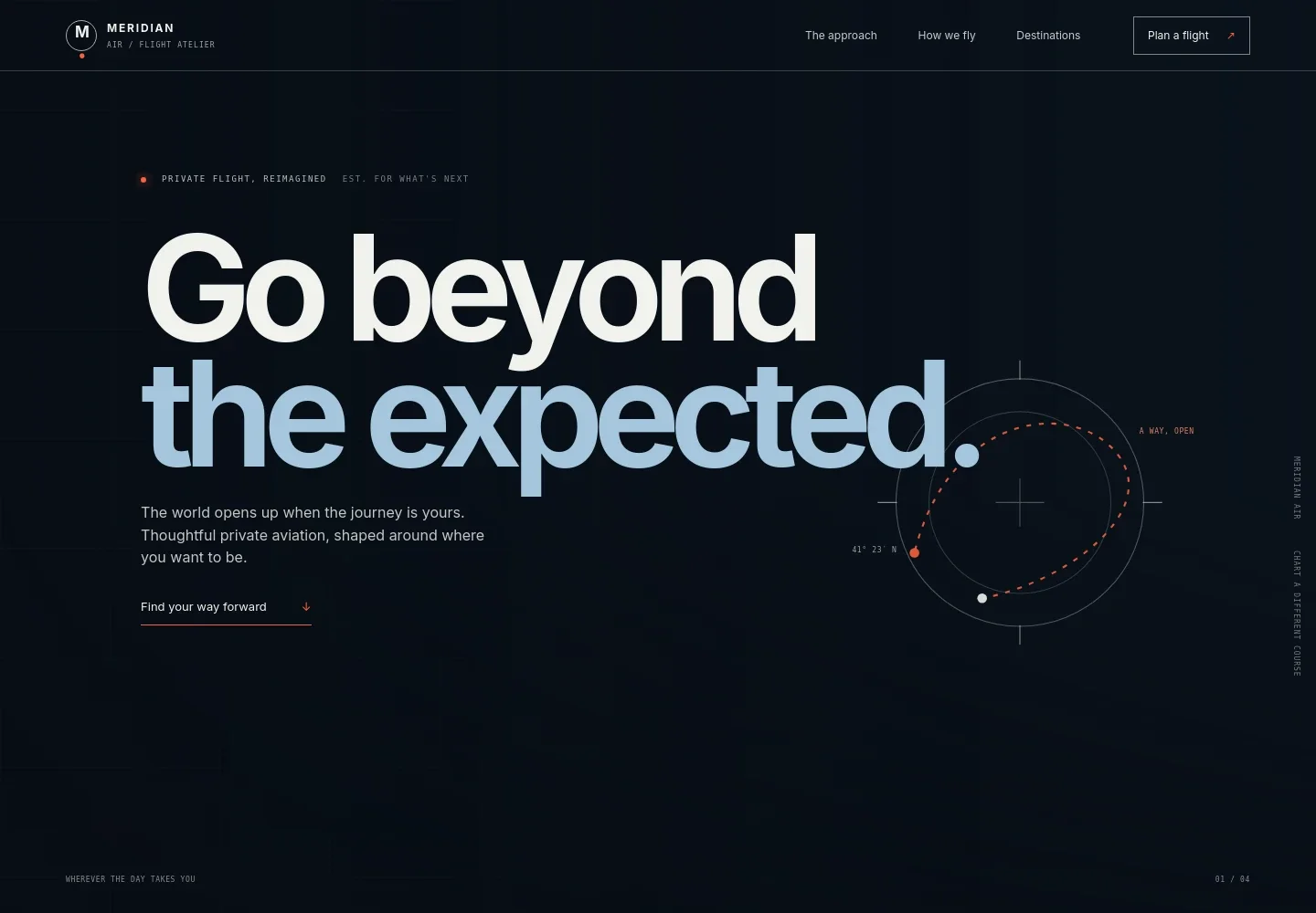 Flight Website Template