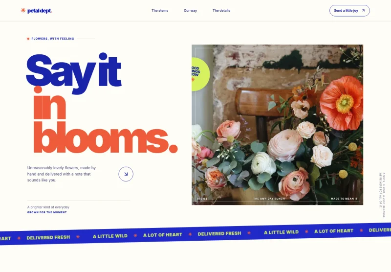 Flower Delivery Website Template