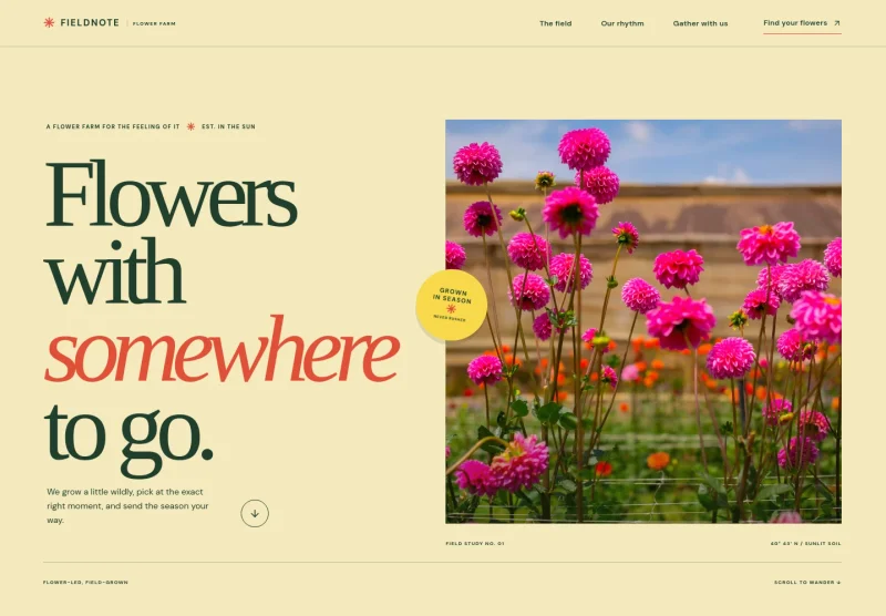 Flower Farm Website Template