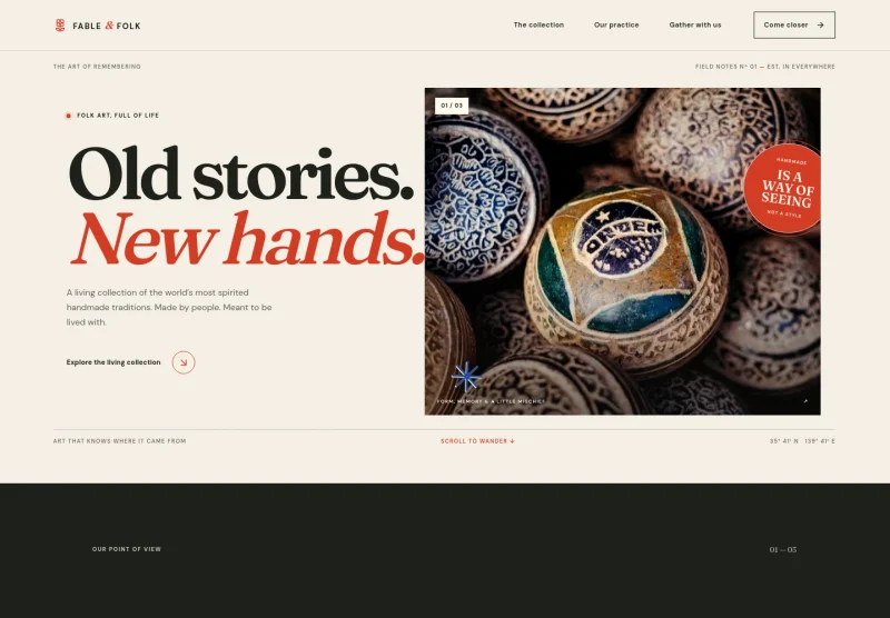 Folk Art Website Template