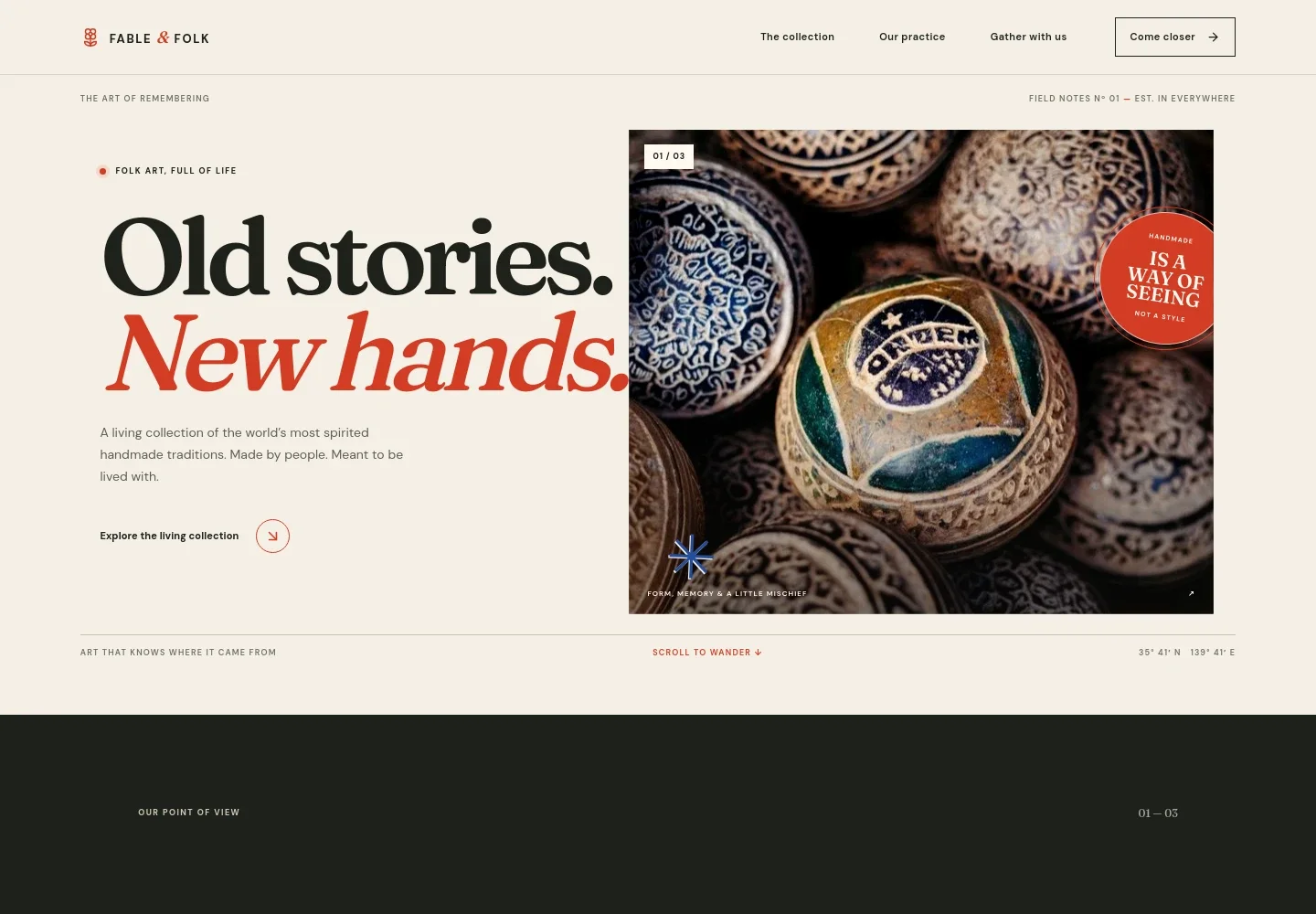 Folk Art Website Template