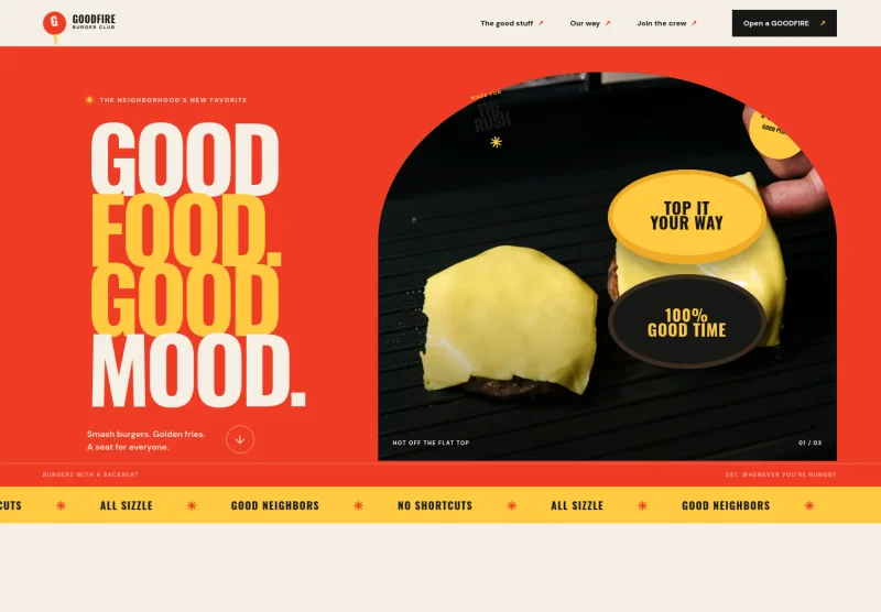 Food Franchise Website Template