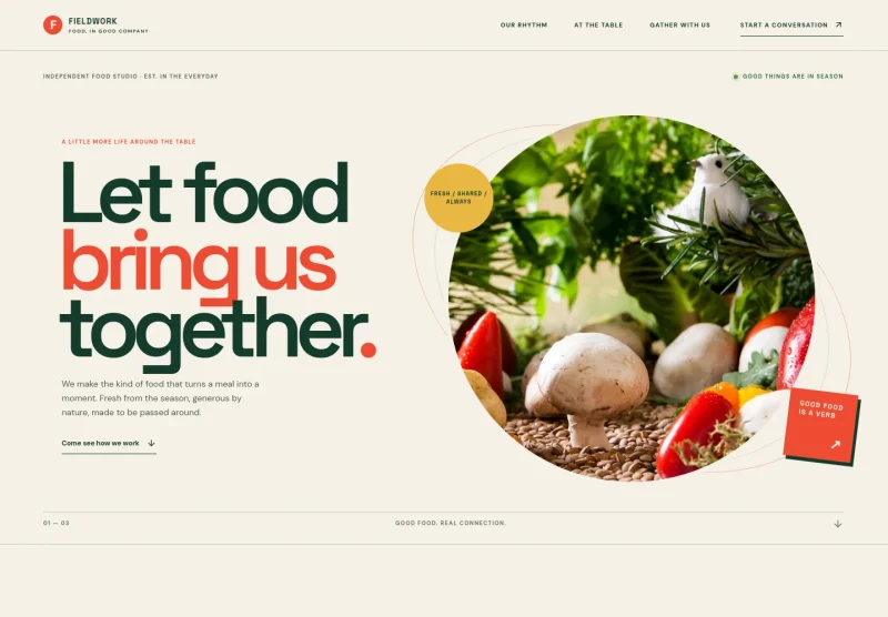 Food Service Website Template