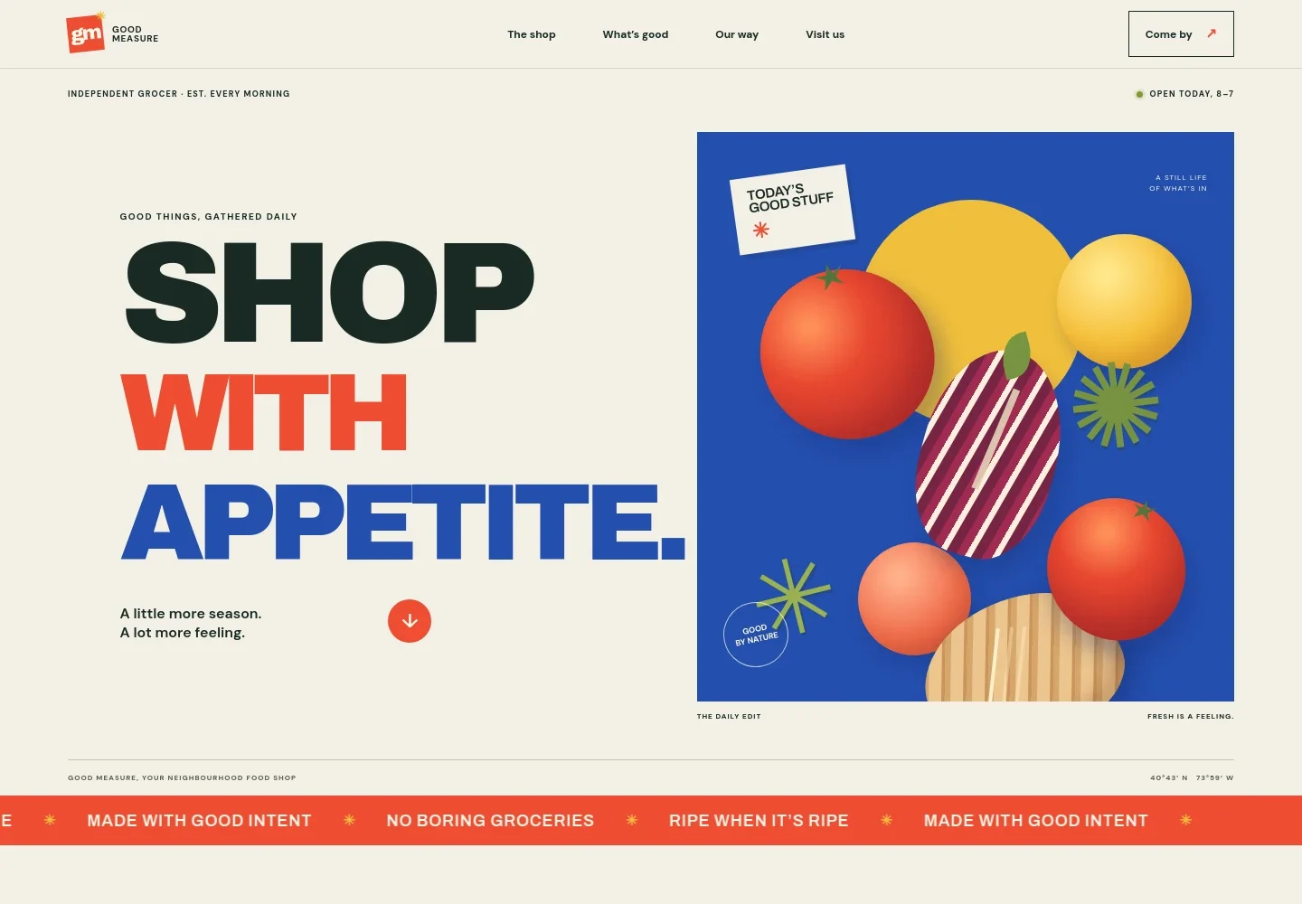 Food Shop Website Template