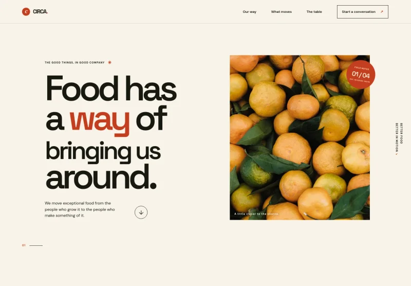 Food Trading Website Template