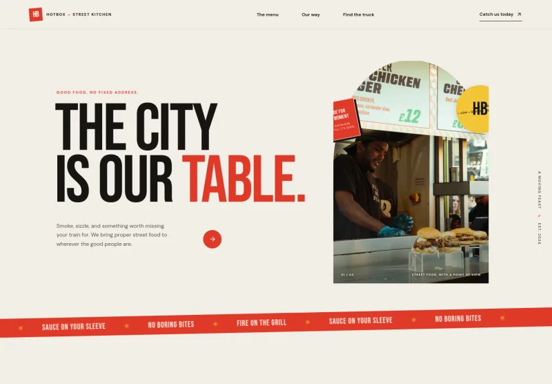 Food Truck Website Template