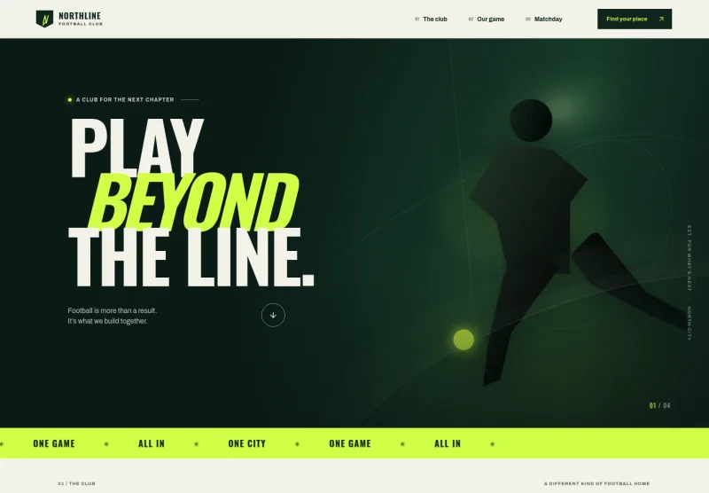 Football Organization Website Template