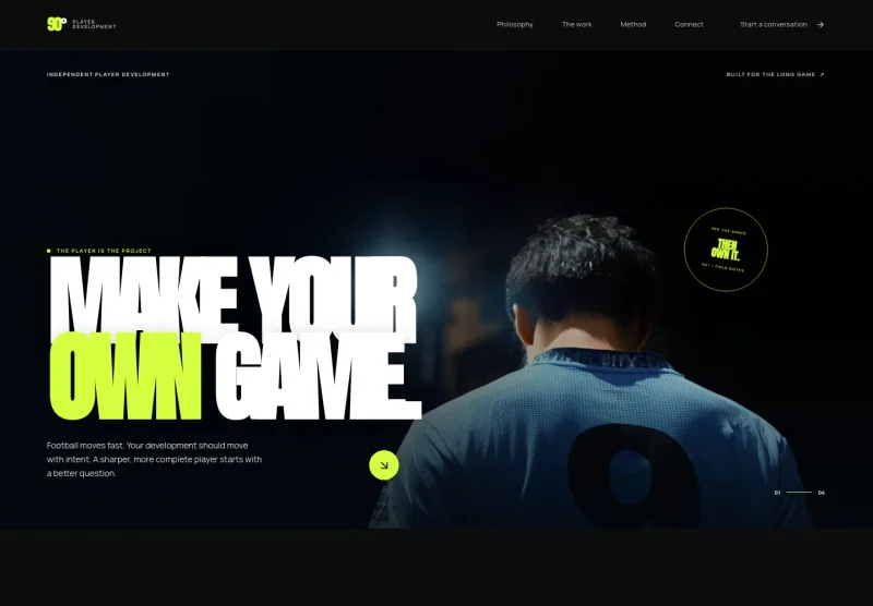 Football Player Website Template