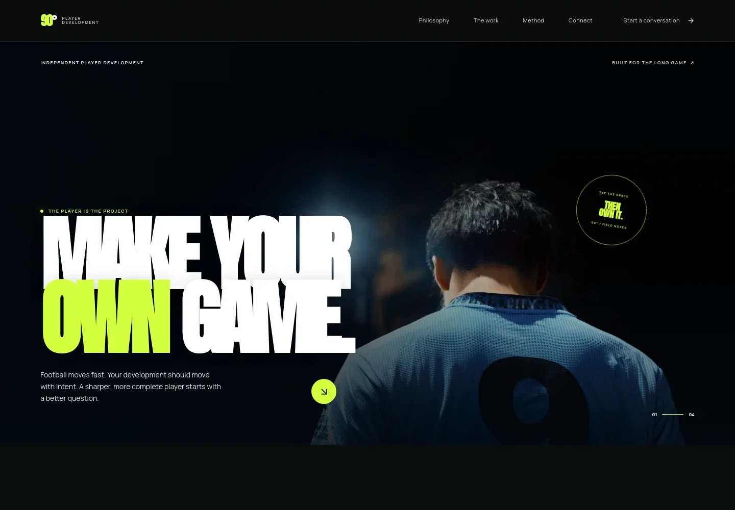 Football Player Website Template