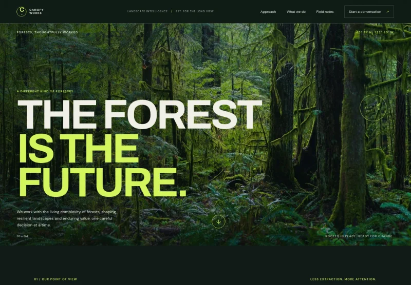 Forestry Website Template