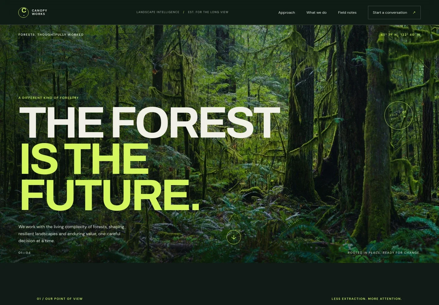 Forestry Website Template