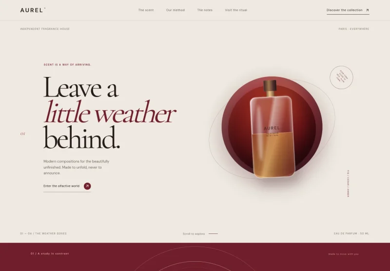 Fragrance Website Template