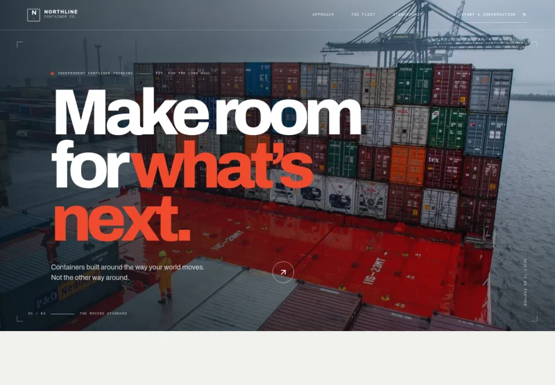 Freight Containers Website Template