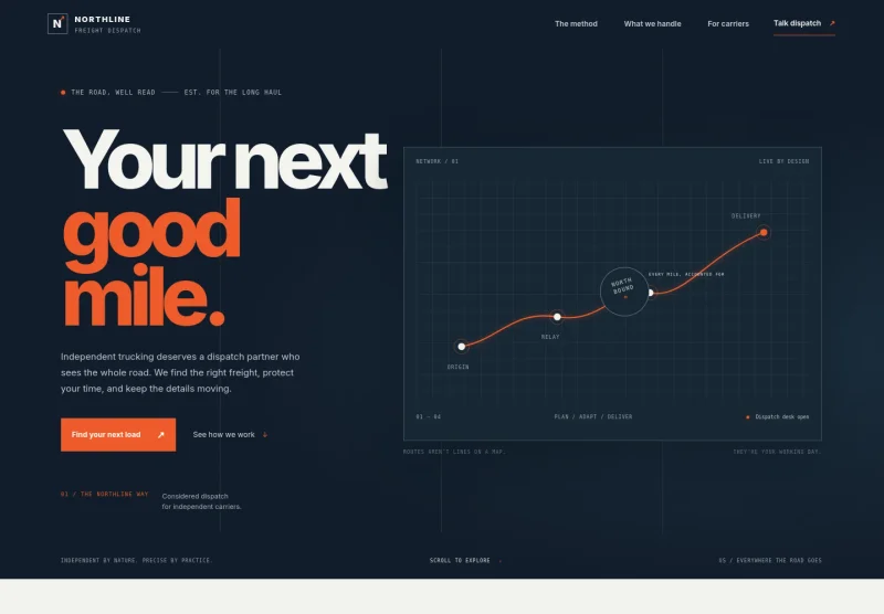 Freight Dispatch Website Template