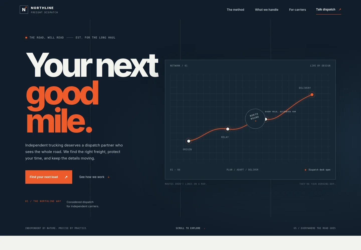 Freight Dispatch Website Template