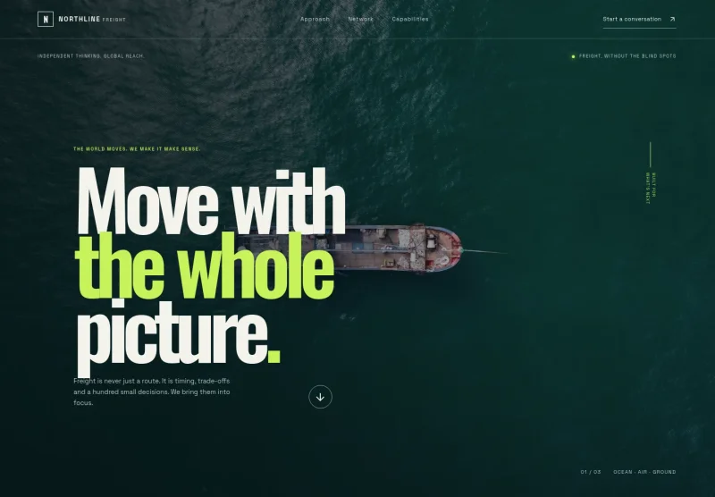 Freight Website Template