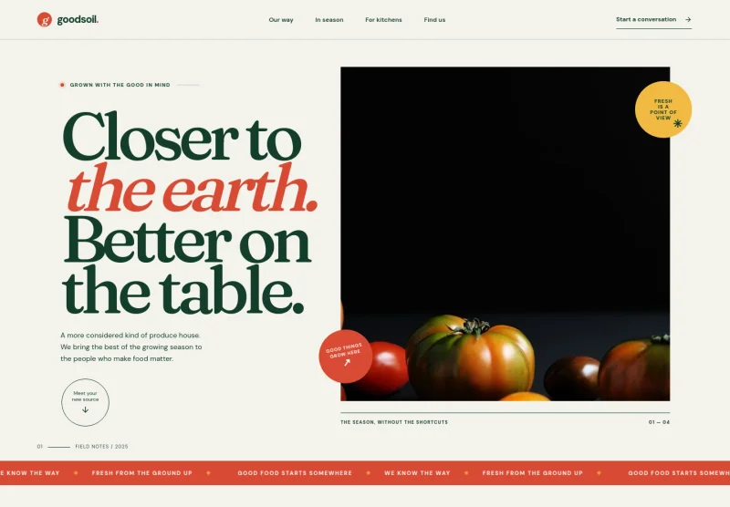 Fresh Produce Website Template
