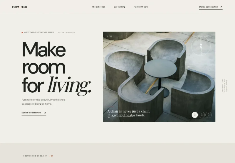 Furniture Design Website Template