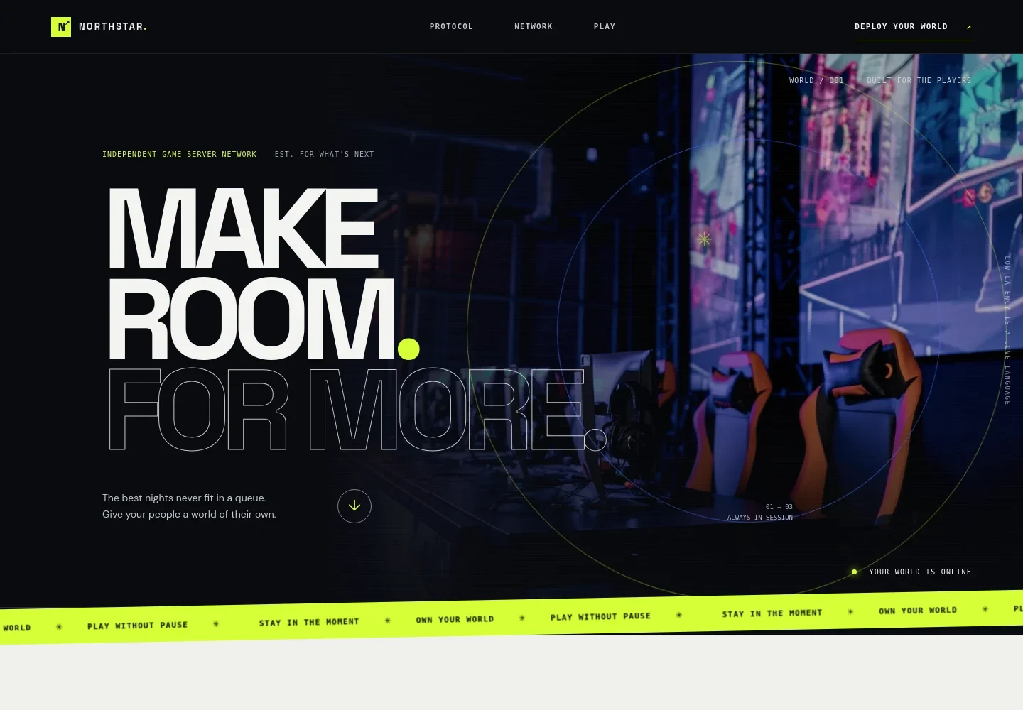 Game Server Website Template