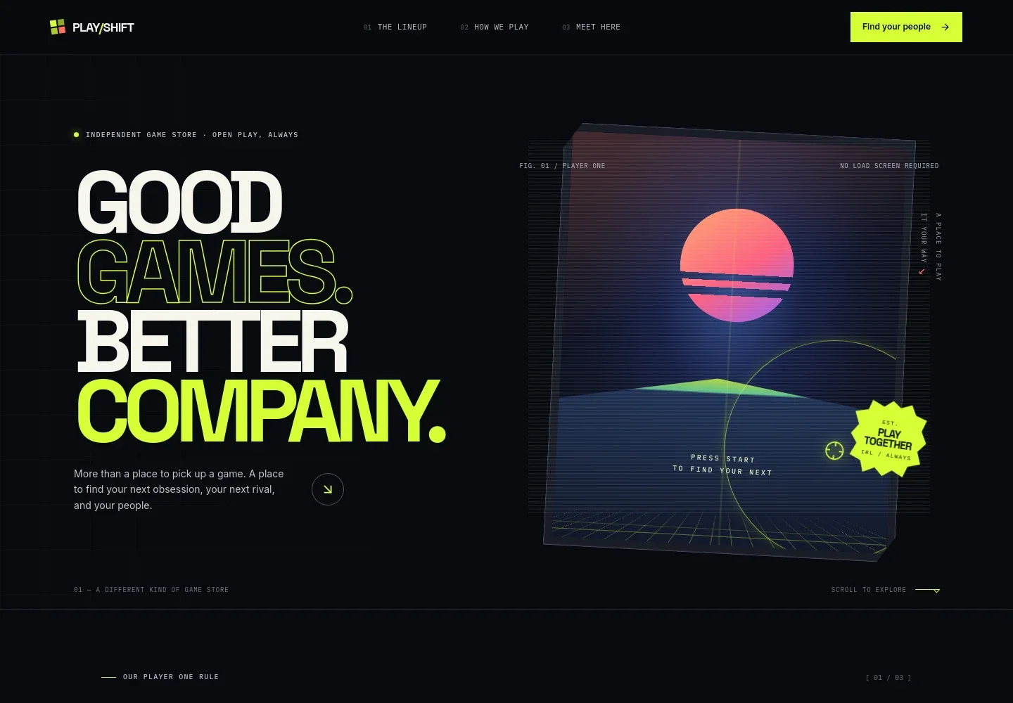 Game Store Website Template