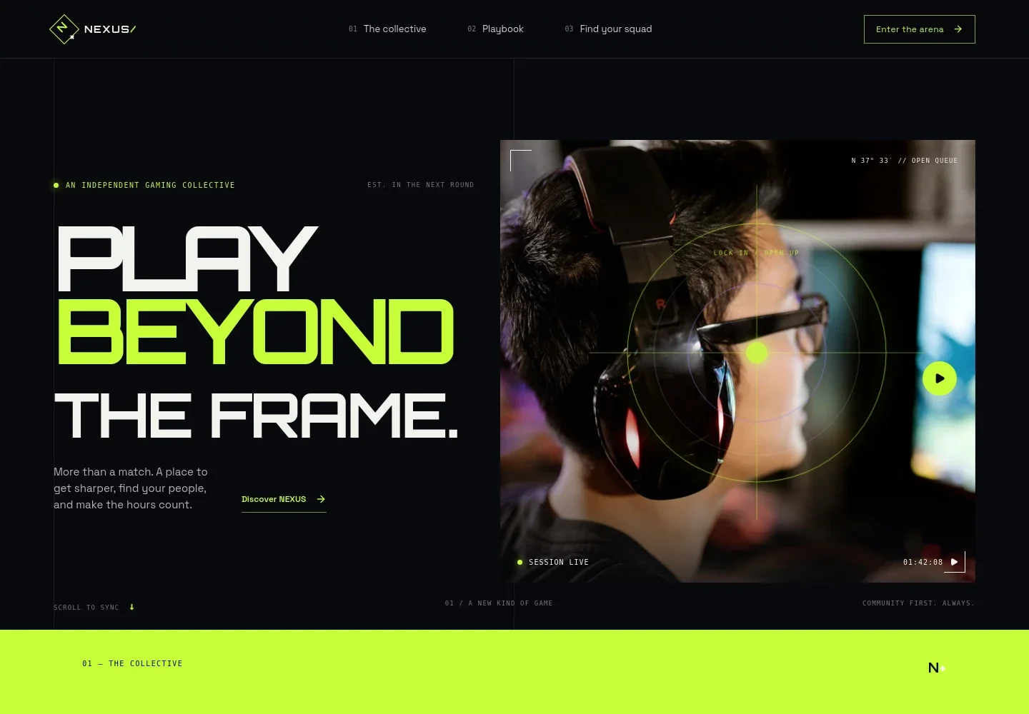 Gamer Website Template