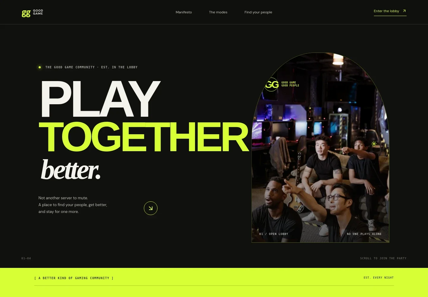 Gaming Community Website Template