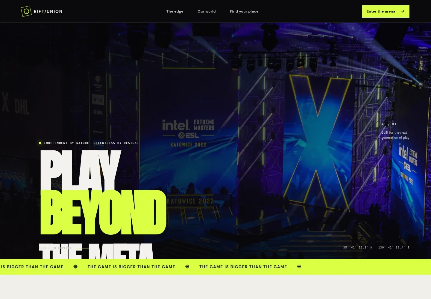 Gaming Organization Website Template