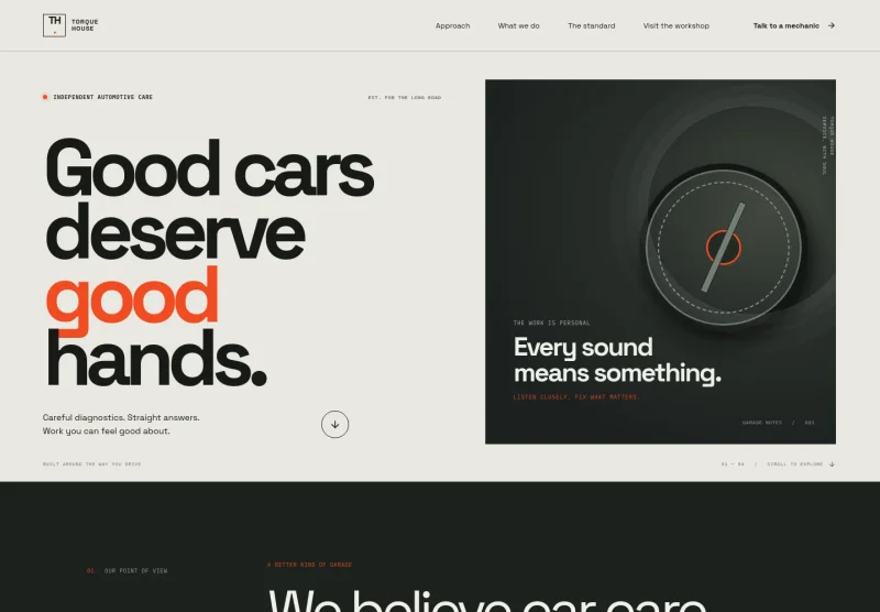 Garage Website Template