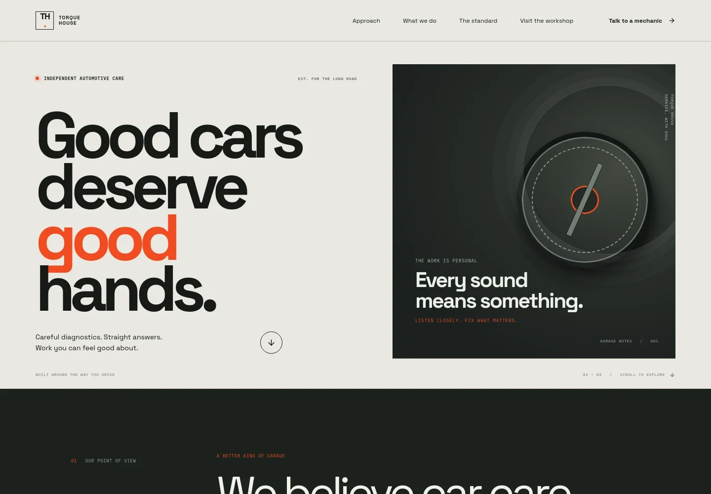Garage Website Template