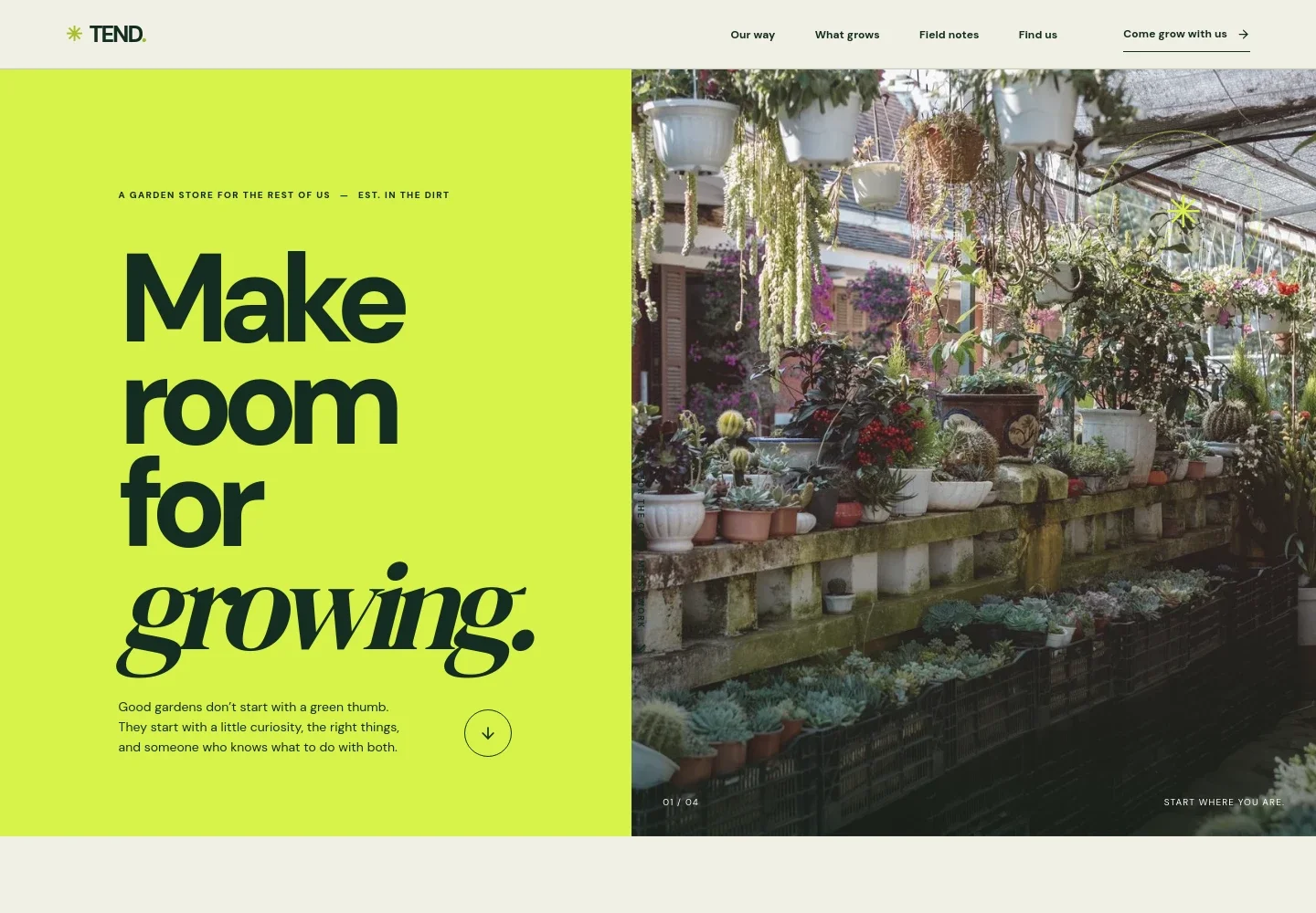 Garden Supply Store Website Template