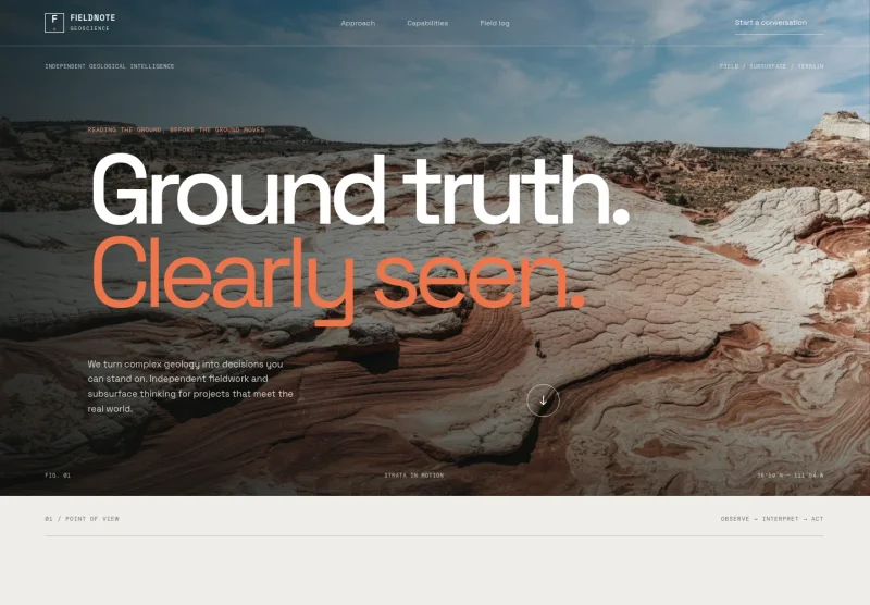 Geologist Website Template