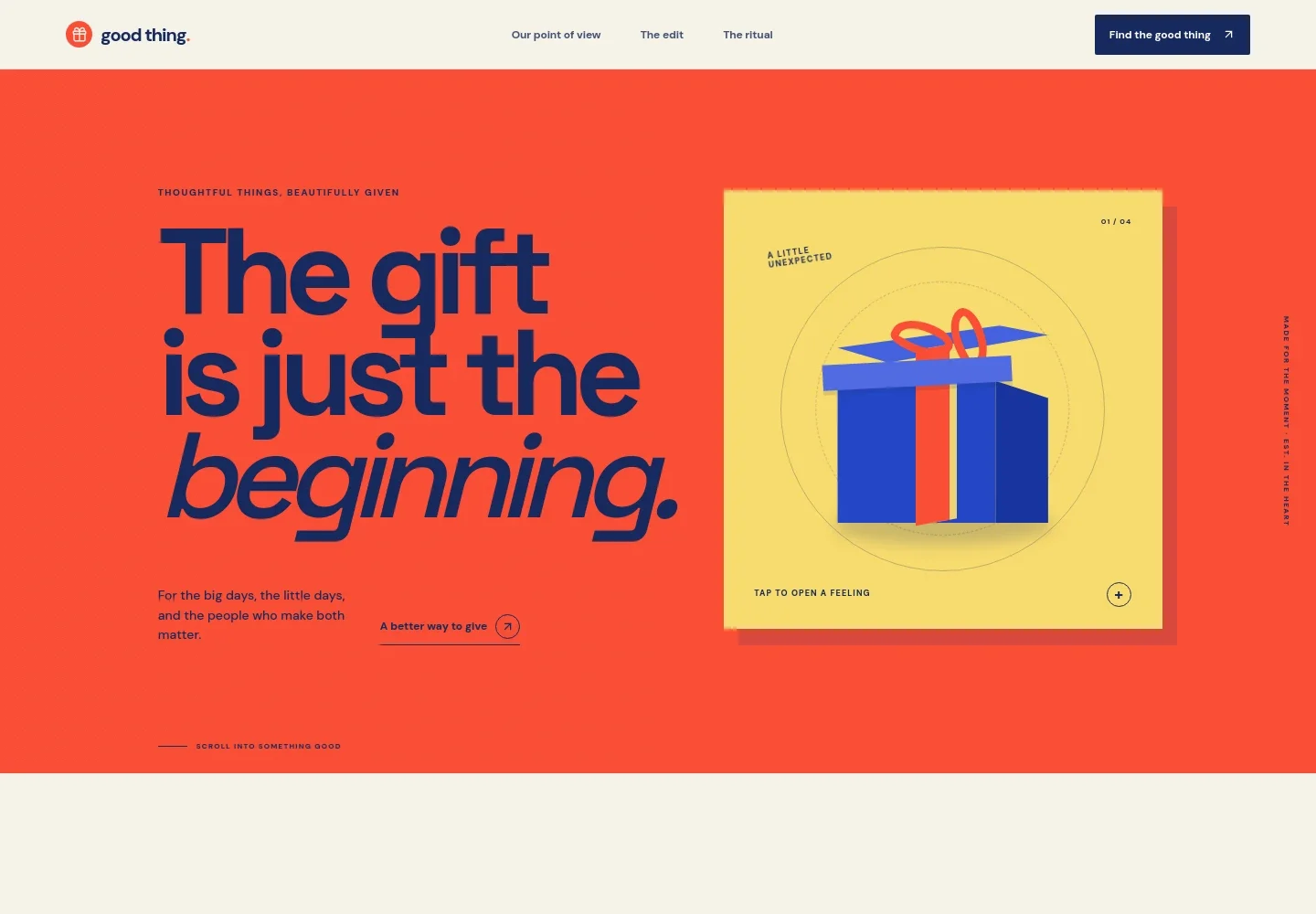 Gift Website Template