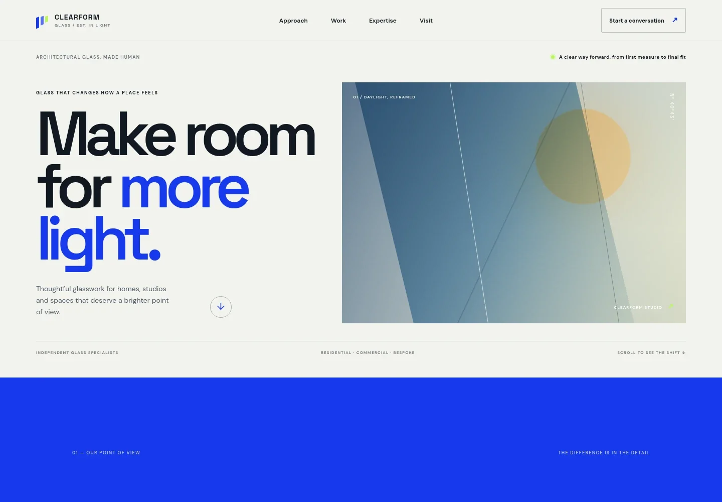Glazier Website Template