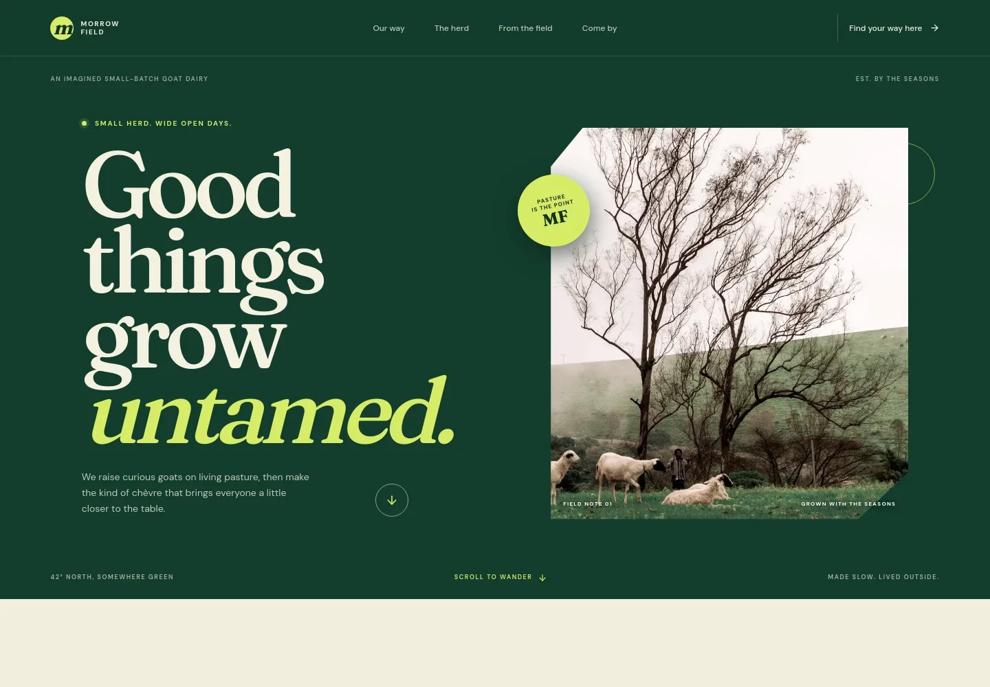 Goat Farm Website Template