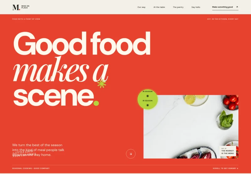 Gourmet Food Website Template