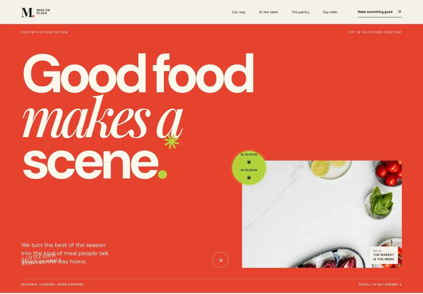 Gourmet Food Website Template