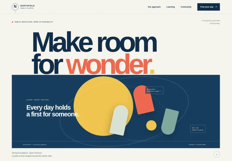 Government School Website Template