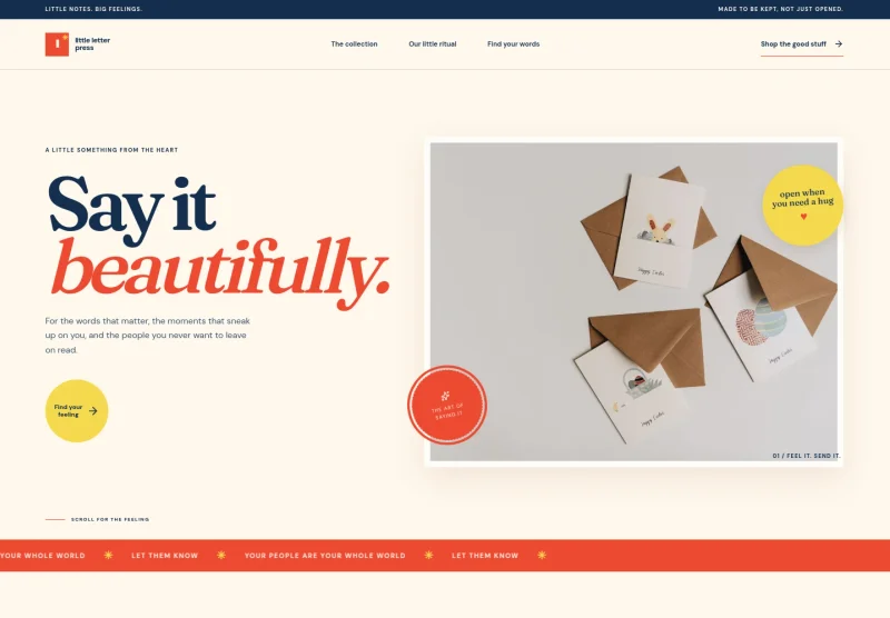Greeting Card Shop Website Template