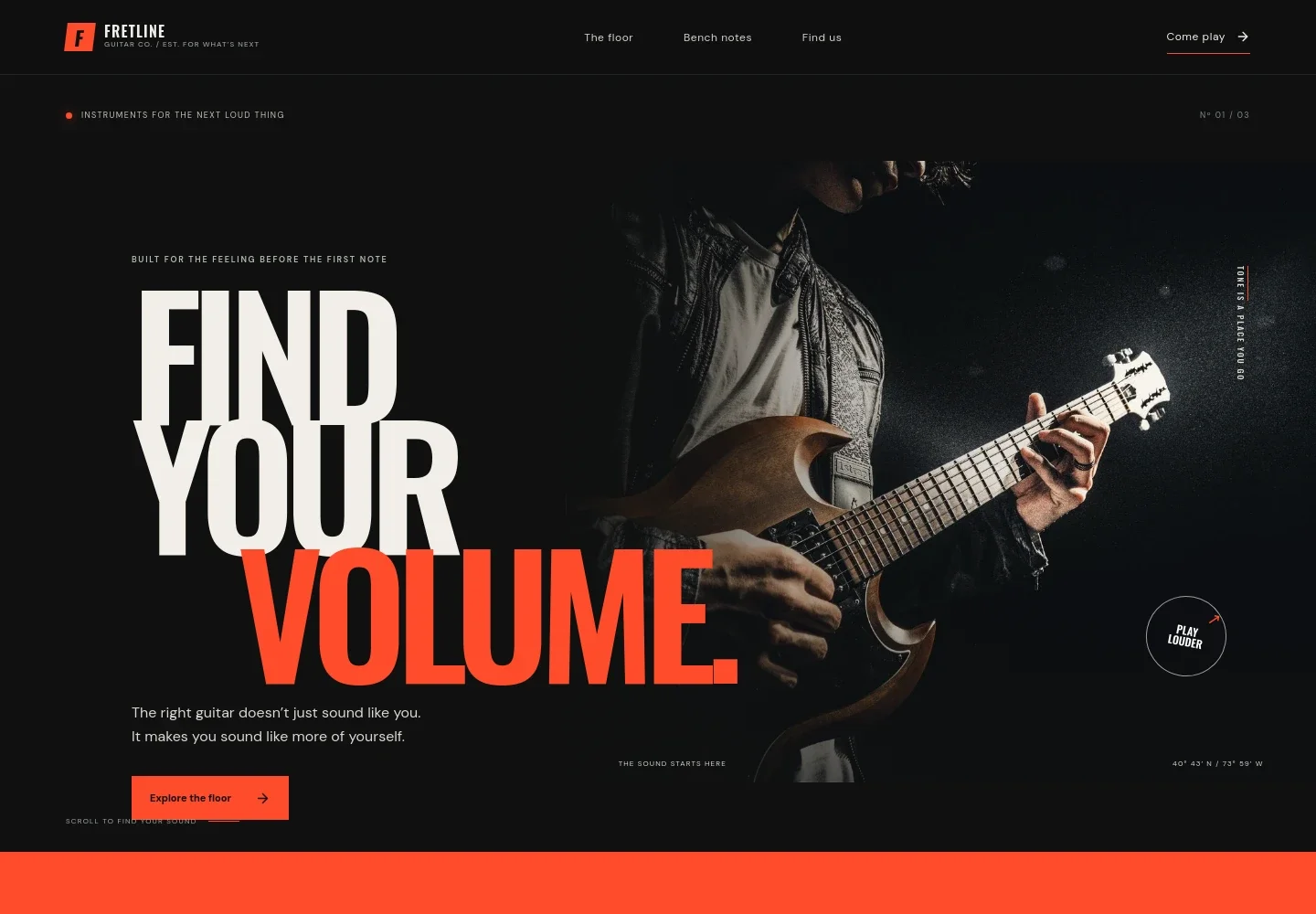 Guitar Store Website Template