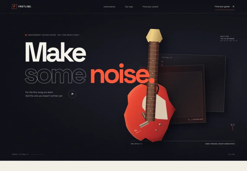 Guitar Website Template