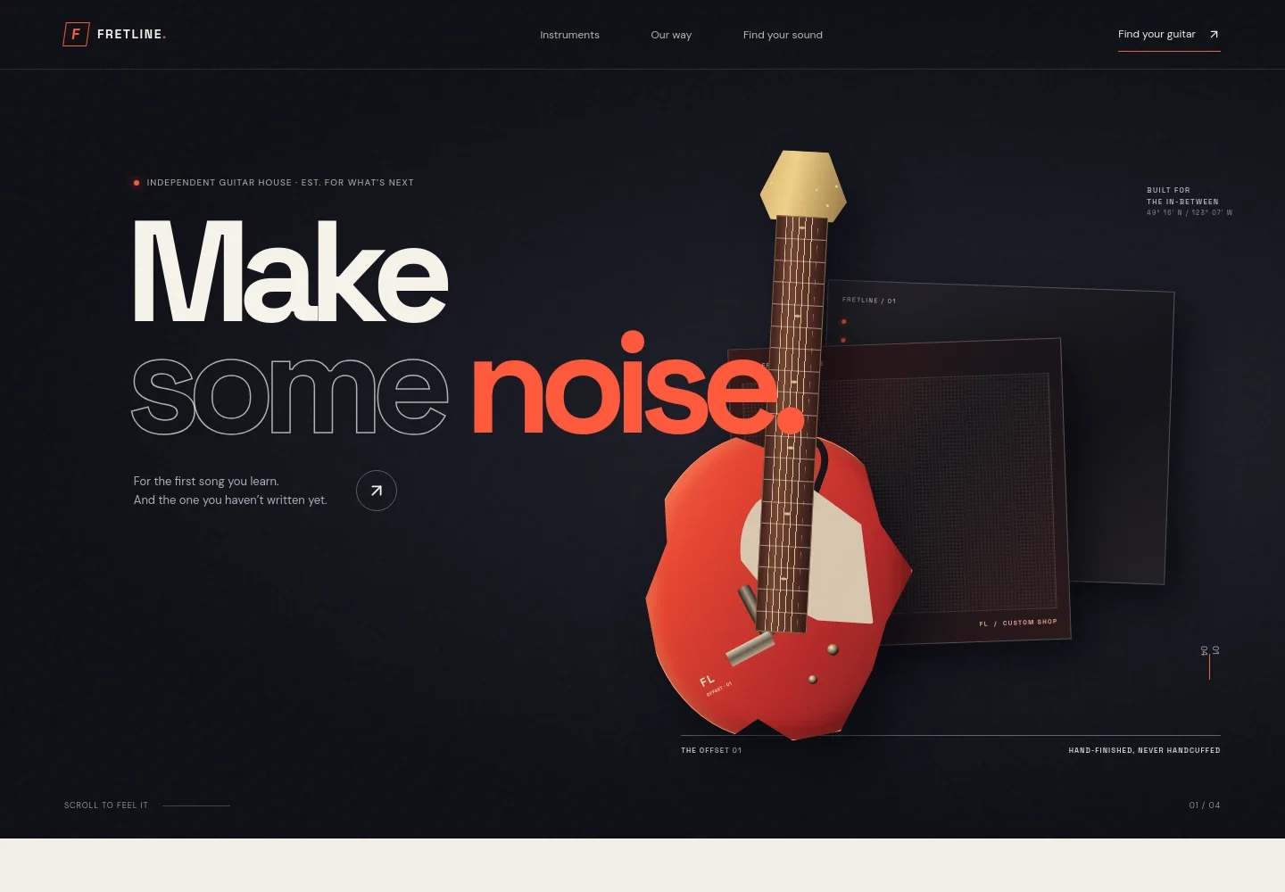 Guitar Website Template