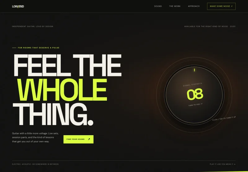 Guitarist Website Template