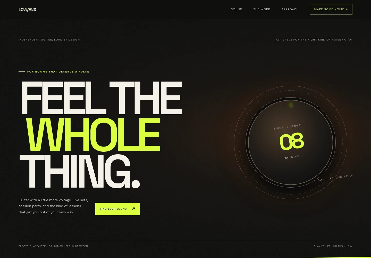 Guitarist Website Template